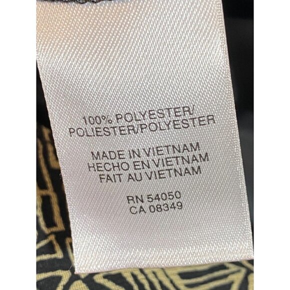 Jones New York Black & Tan Womens Size 10 Fit & Flare Tier Ruffle Maxi Dress NWT - Picture 5 of 12